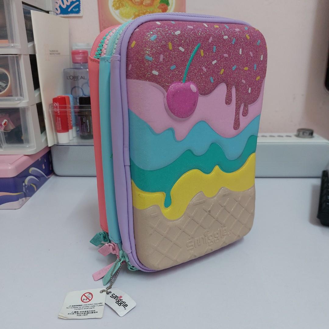smiggle three layer pencil case