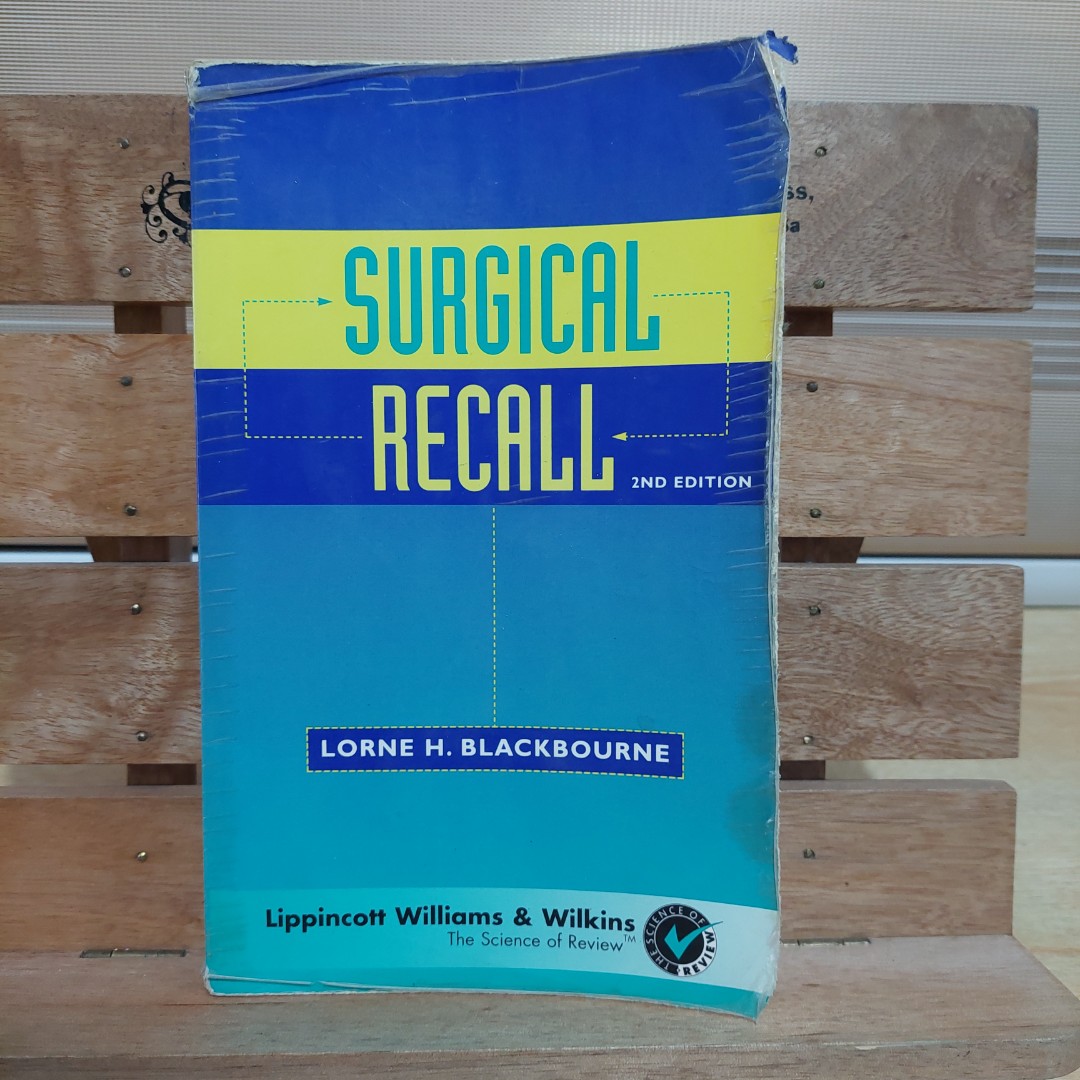 Surgical Recall by Lorne Blackburn Lippincott Williams and Wilkins
