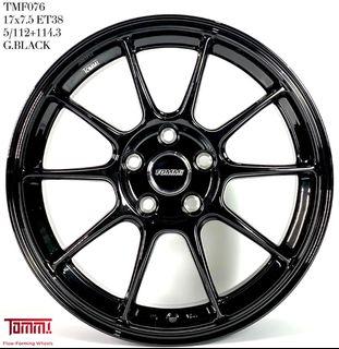 Tommi Rims TMF076 17" | Flow Forming Rims | Gloss Black