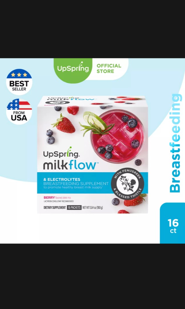 Upspring Milkflow Fenugreek Free + Electrolyte s Breastfeeding