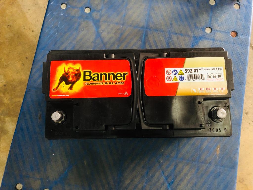 Banner Running Bull 59201 AGM 92Ah 850A Autobatterie einbaufertig