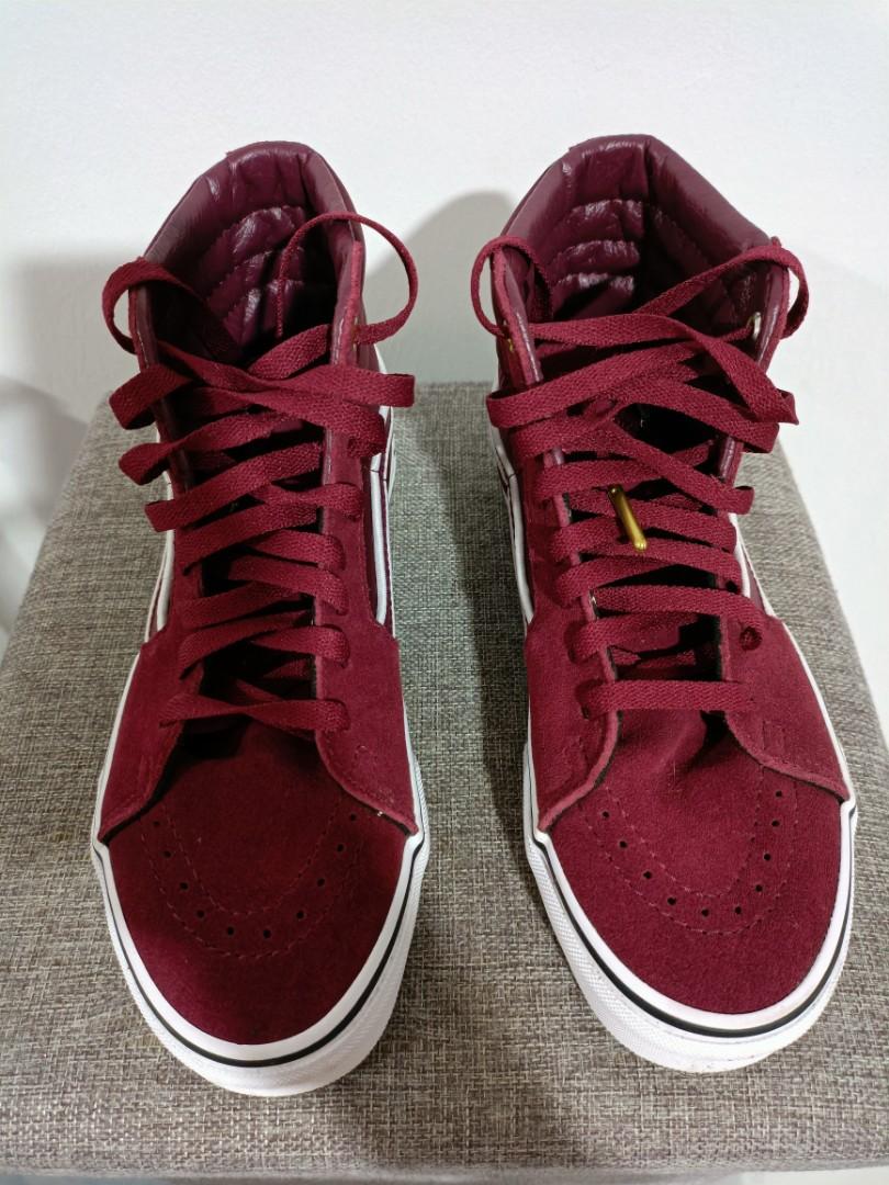 Red skater vans outlet