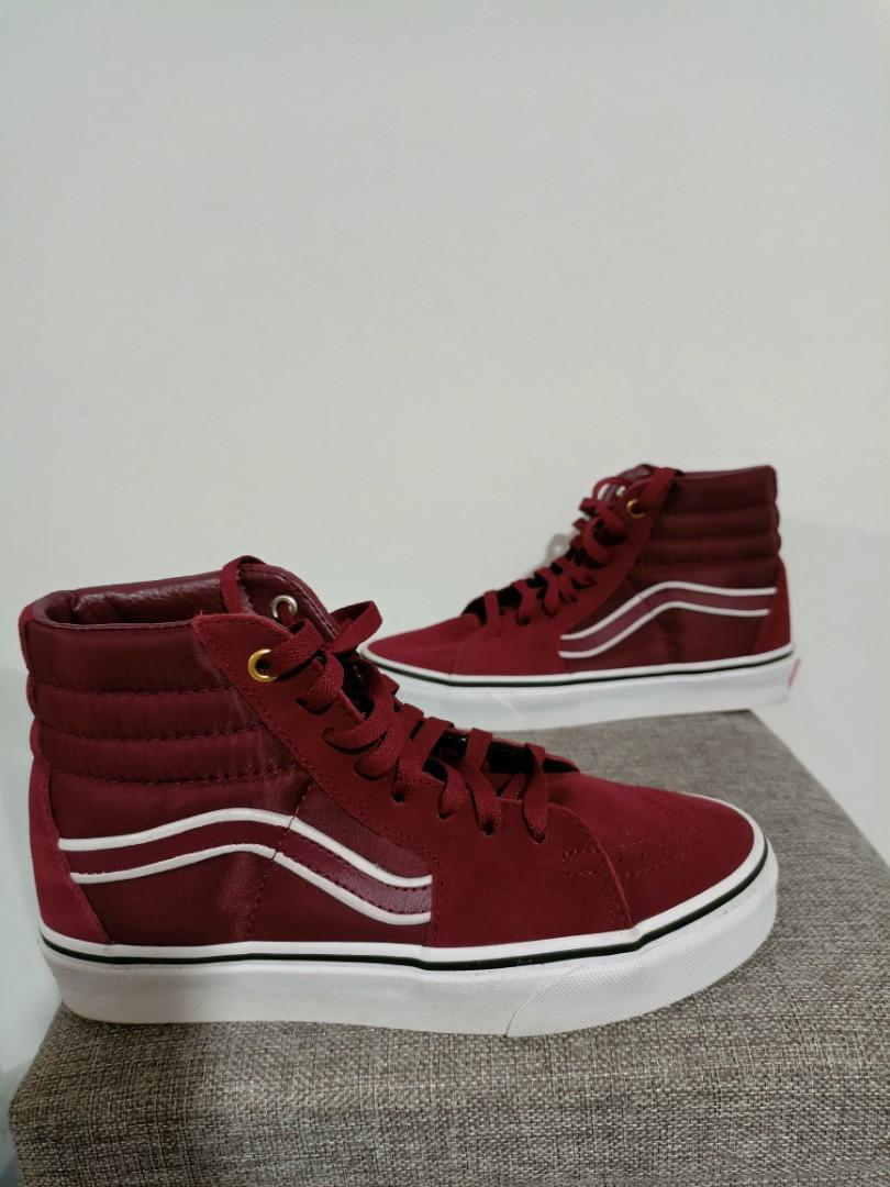 Red skater vans outlet