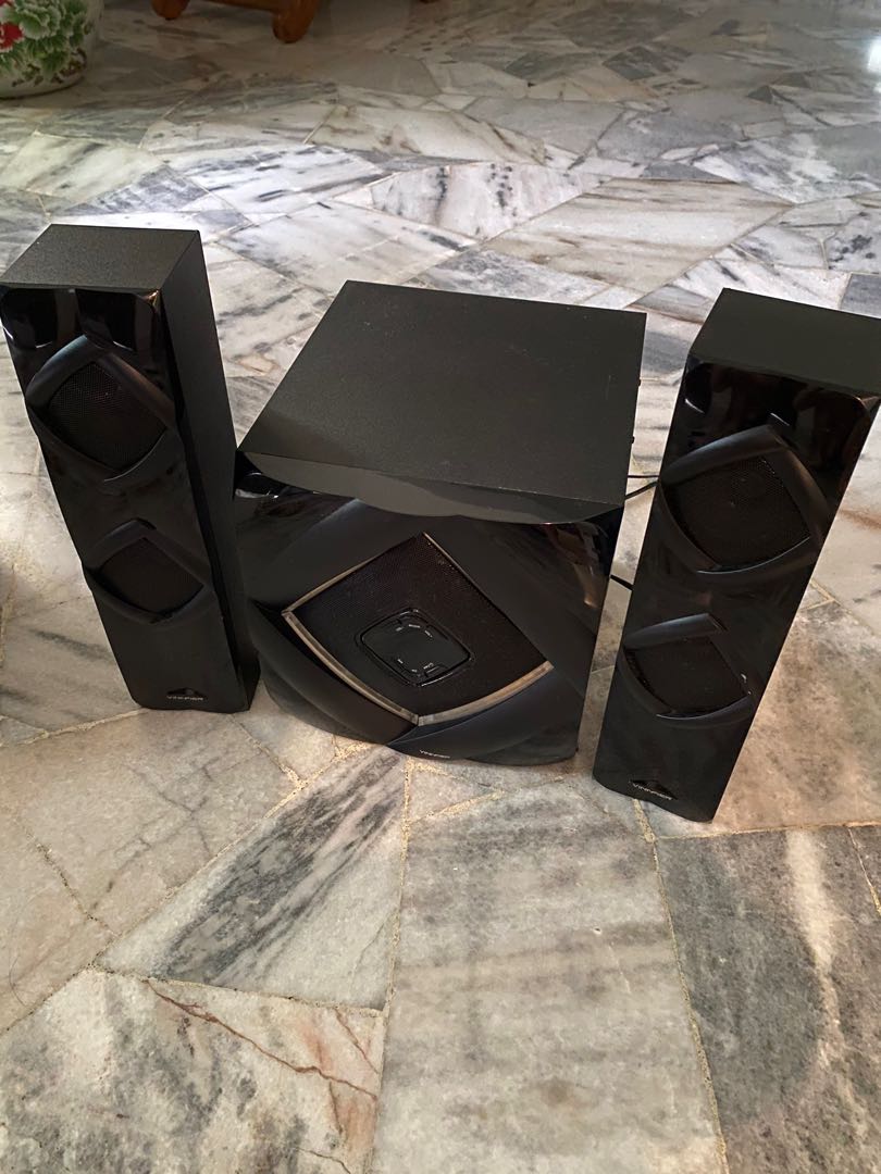 Vinnfier ultra 5 btr speakers bluetooth usb radio remote control