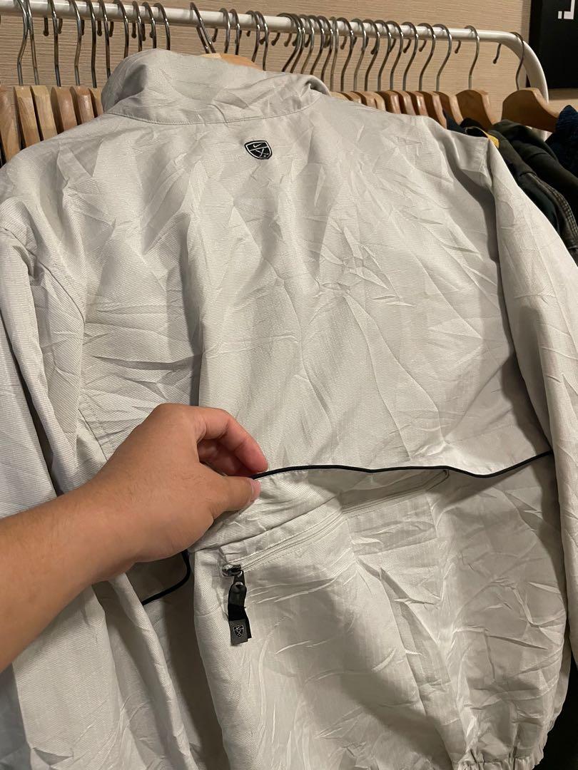 cream nike windbreaker