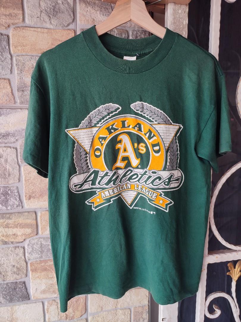 OAKLAND A's Shirt 1991 Vintage/ ATHLETICS Triple Threat