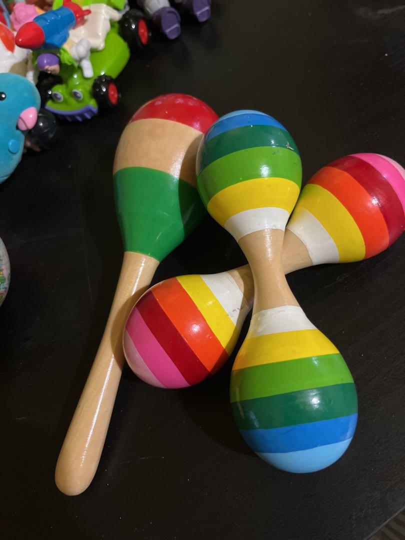 Wooden maracas, Hobbies & Toys, Toys & Games on Carousell