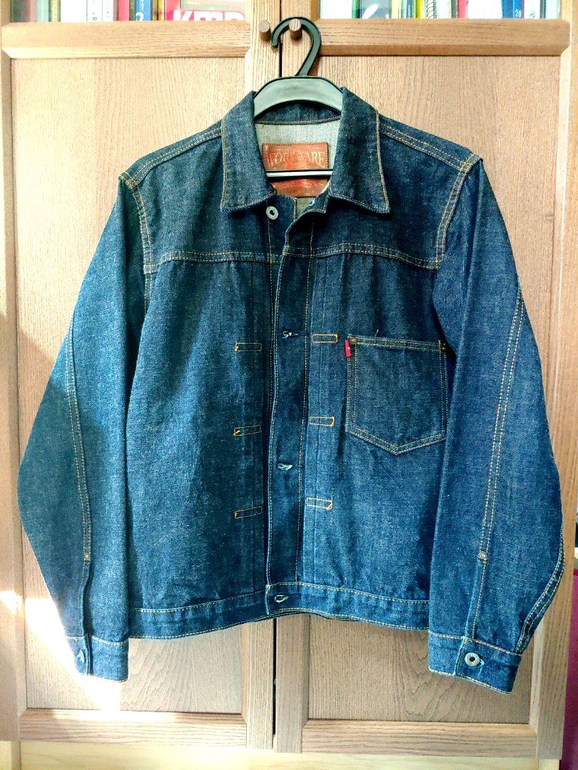 深藍色Workware type 1 denim jacket, 男裝, 外套及戶外衣服- Carousell