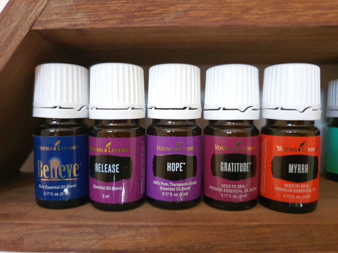 Young Living Essential Oils - Myrrh, Believe, Hope and Gratitude (fresh  stocks from the US), Beauty & Personal Care, Bath & Body, Body Care on  Carousell