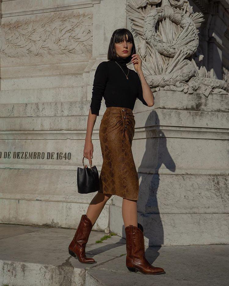 Snakeskin skirt zara deals