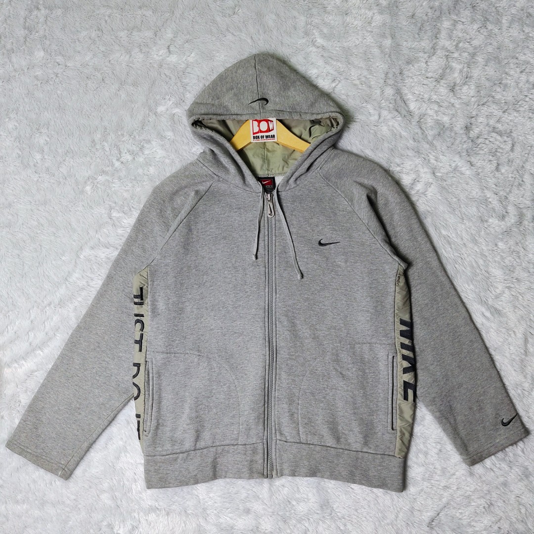 nike unisex vintage logo fleece in off white