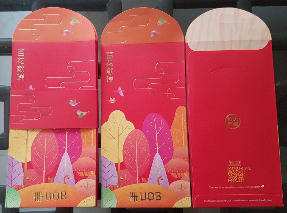 8 pcs UOB 2022 Red Packets, Hobbies & Toys, Stationery & Craft ...