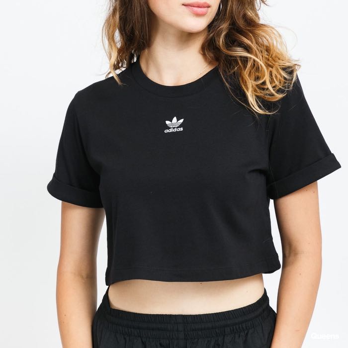 Adidas crop top shirt clearance