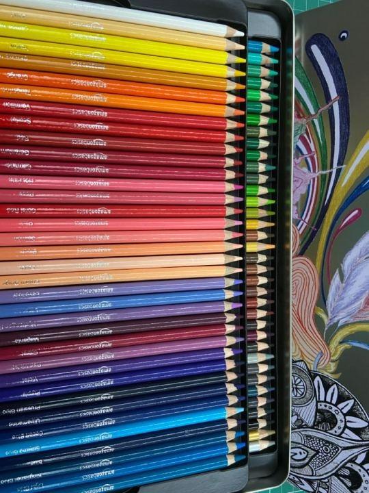 Amazon Basics Premium Colored Pencils, Soft Core 72 Count Set ...