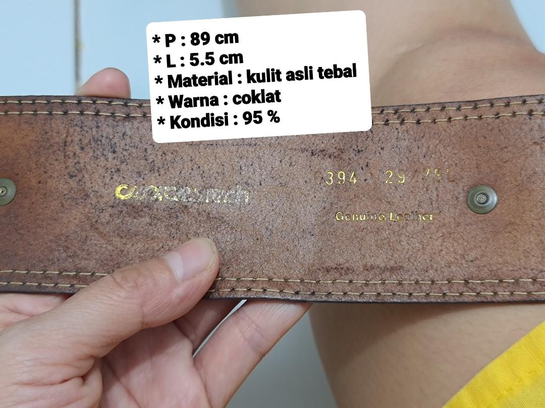 Authentic Leather Belt, Fesyen Wanita 