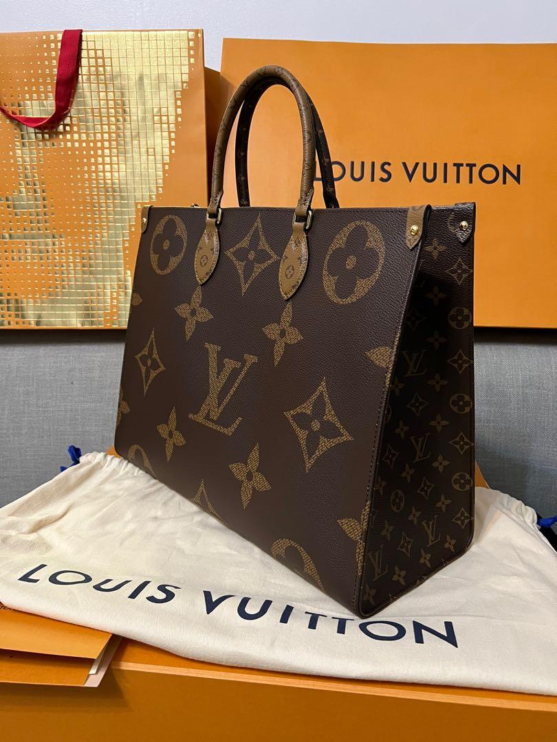 PRELOVED Louis Vuitton OnTheGo Tote Reverse Monogram Giant GM Tote GBR3D4V  090123