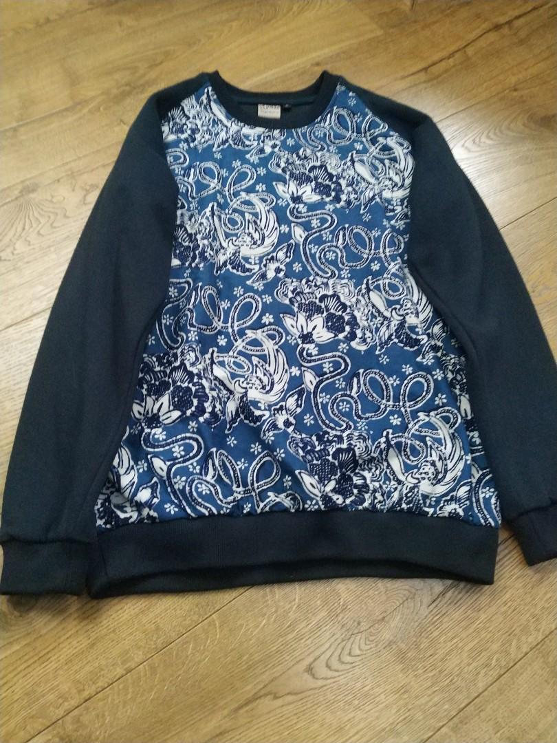 Batik sweater Fesyen Wanita Pakaian Wanita Jumpsuits di Carousell