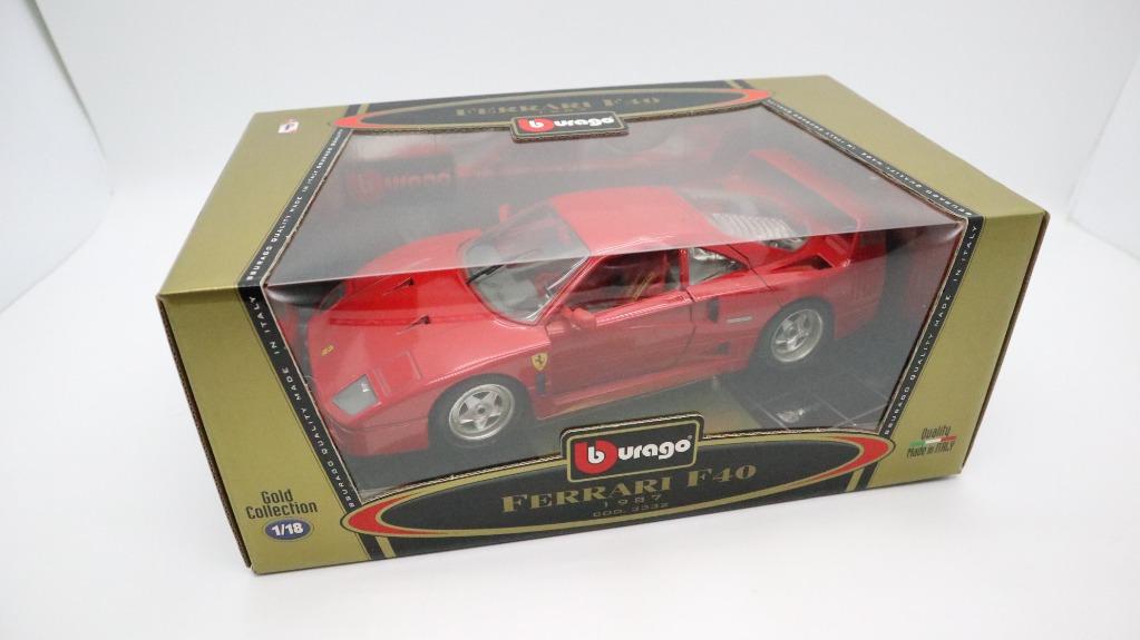 BBURAGO 1:18 Ferrari F40 1987 Cod. 3332 Gold Collection 法拉利 