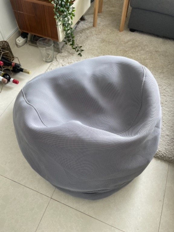 Grey bean shop bag ikea