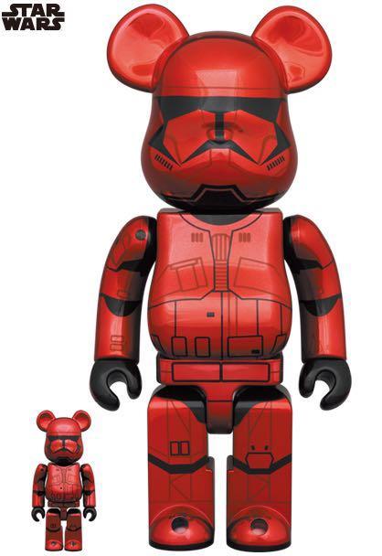 Bearbrick Sith Trooper red chrome Rise Of Skywalker Version