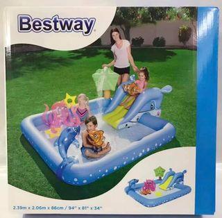 Bestway Kids Inflatable Pool with Slide