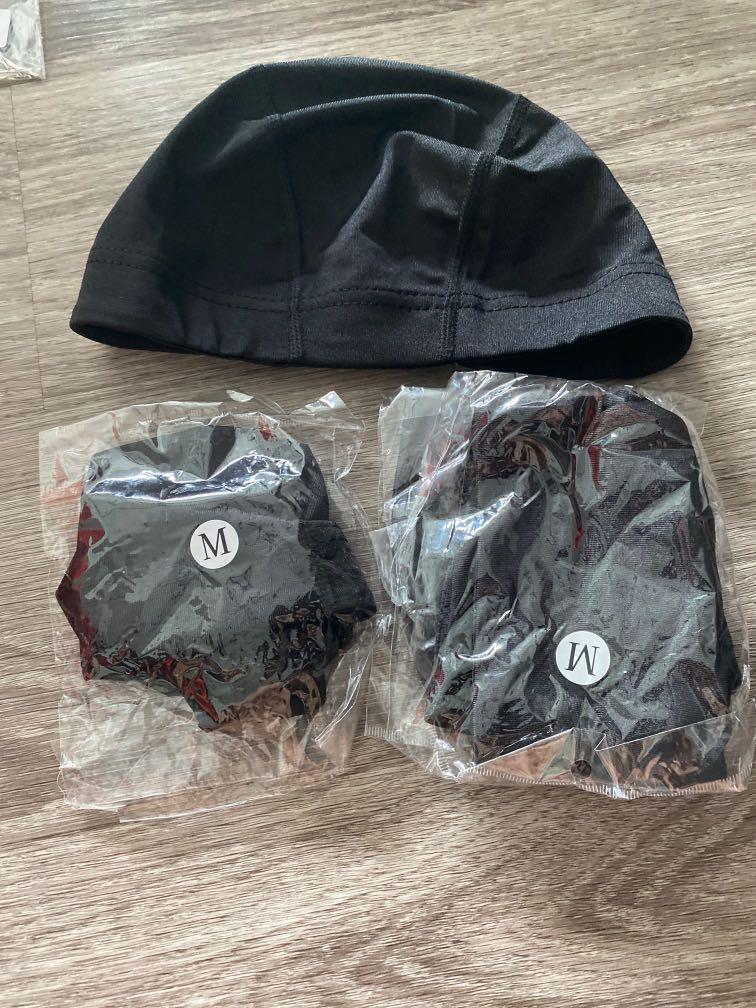 Black helmet dome cap cycling 