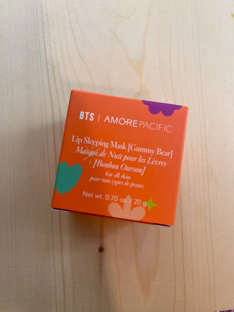 BTS X AMORE PACIFIC LIP SLEEPING MASK LANEIGE GUMMY BEAR, Hobbies