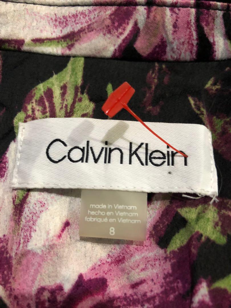 Calvin klein floral blazer store