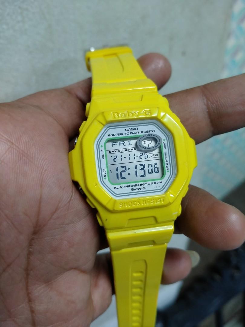 Casio baby G BG362 yellow original women watch Women s Fashion