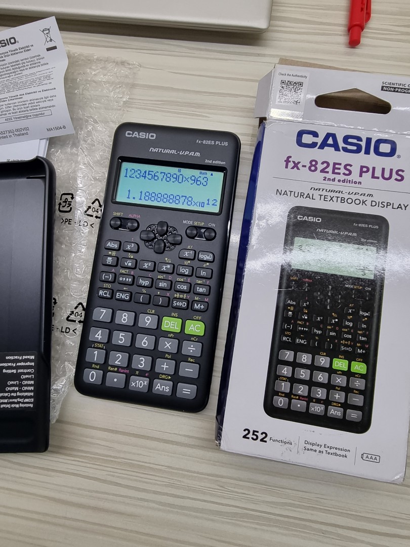 Casio fx-82ES PLUS 2nd Edition, Computers & Tech, Office & Business ...