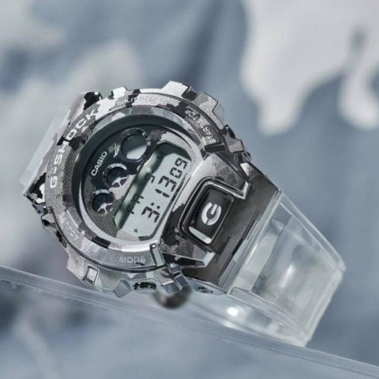 Casio G Shock GM 6900SCM 1D Special Color Skeleton Semi Transparent Band Camouflage Pattern Men s Fashion Sport Watch GM 6900SCM 1 GM 6900SCM 1DR