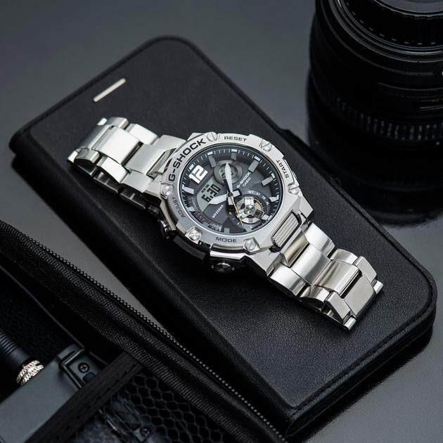 G steel top leather band