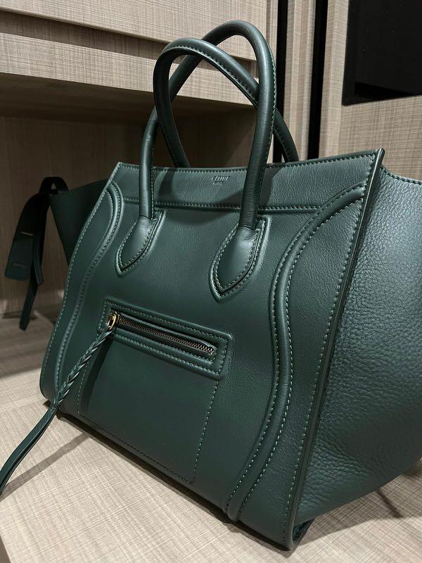Celine Phantom Luggage Tote in Emerald Green Limited Edition