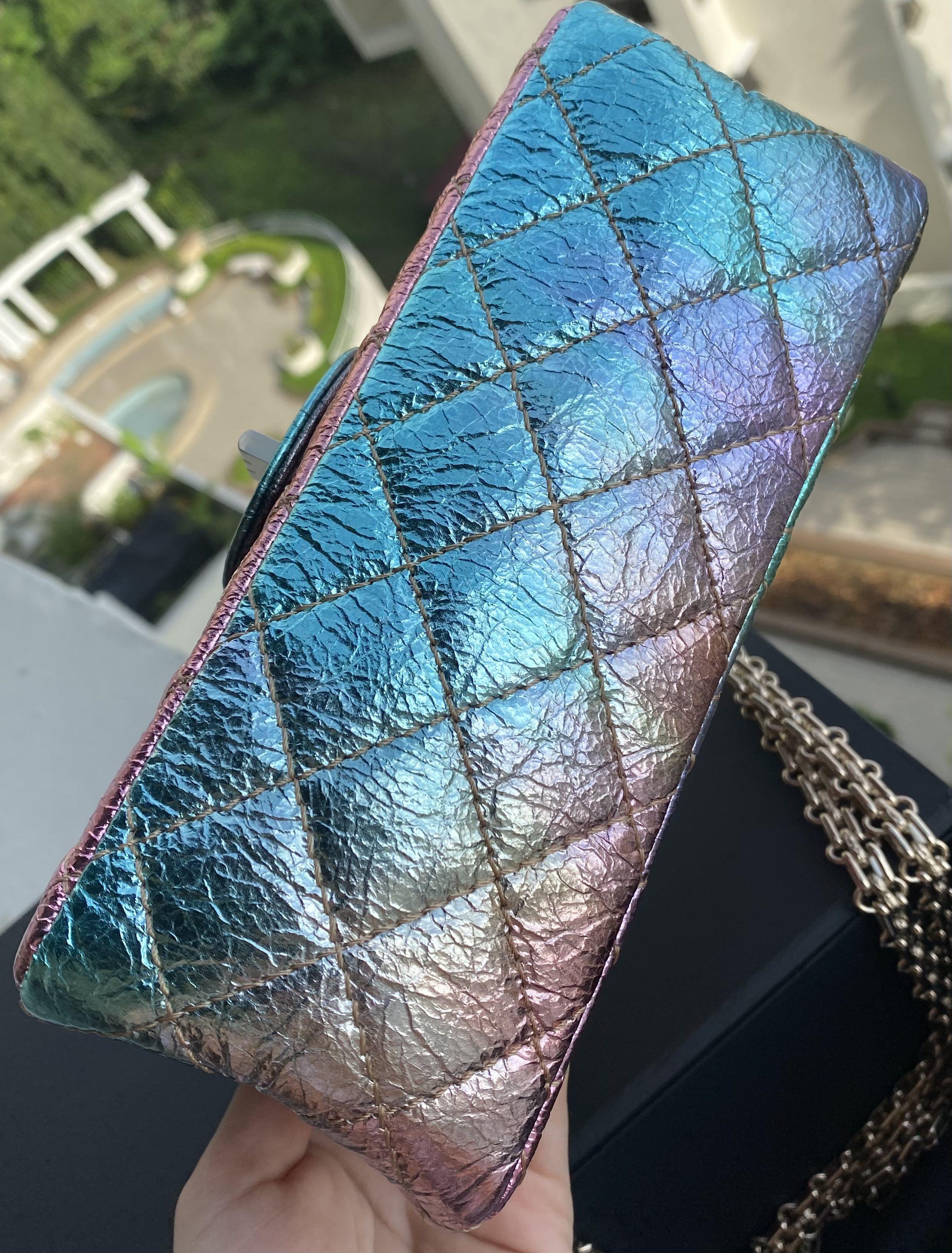 NEW!! CHANEL Metiers 2020 20A Collection Iridescent 2.55 Reissue RAINBOW  mini Flap BAG Unboxing!!! 