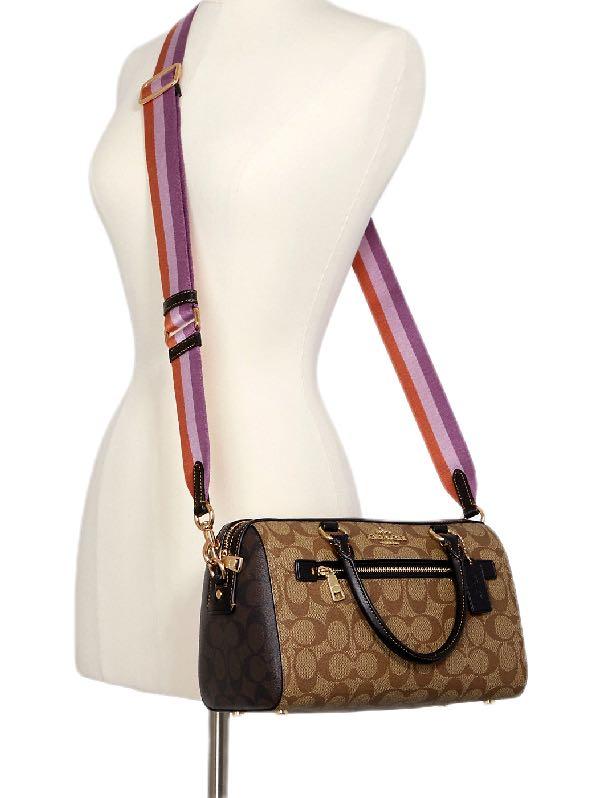 Coach Boston Bag With Rainbow Strap, Women