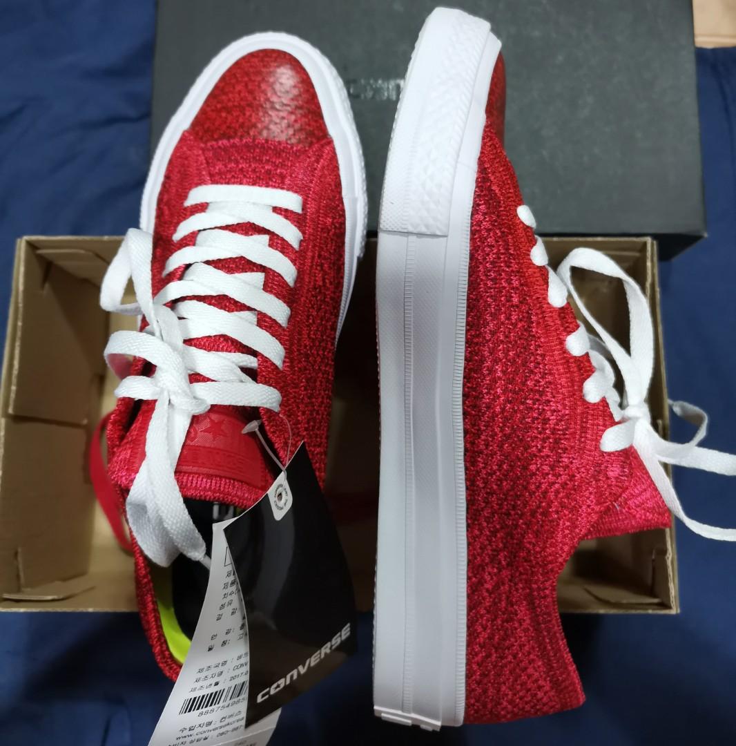 Converse CTAS NIKE FLYKNIT x CASINO Red and White Size US7, Women's Fashion, Footwear, Sneakers on