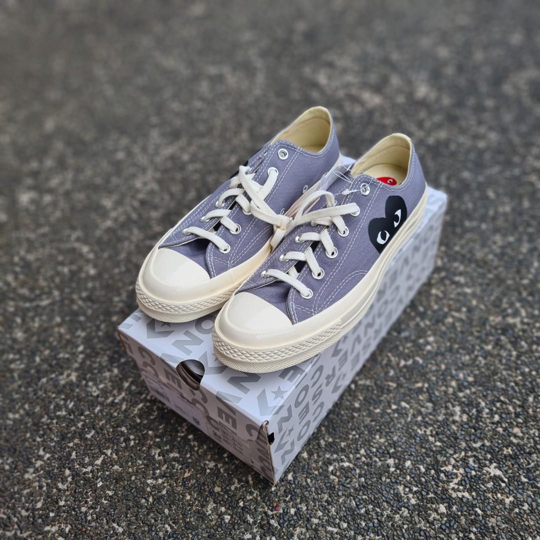 cdg converse grey low