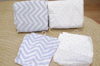 Crib mattress fitted sheets