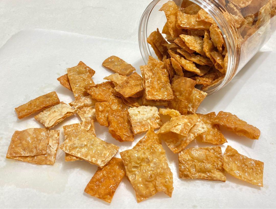 Crispy Rollies & Soy Skin Crisp, Food & Drinks, Homemade Bakes on Carousell