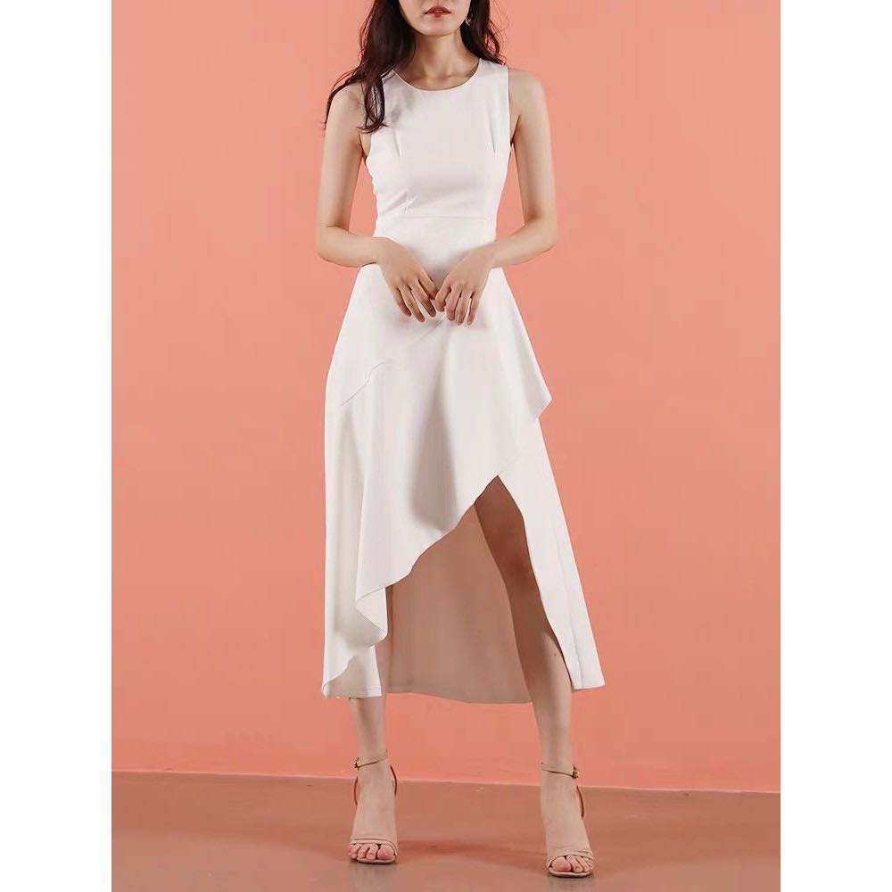Elegant white dress, Women's Fashion, Dresses & Sets, Dresses on Carousell