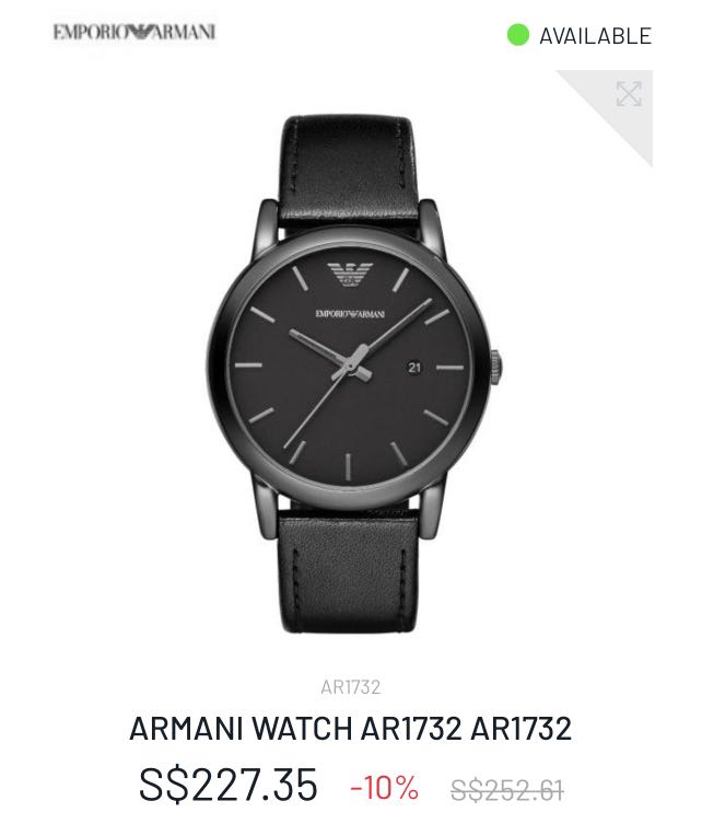 Ar1732 top armani watch