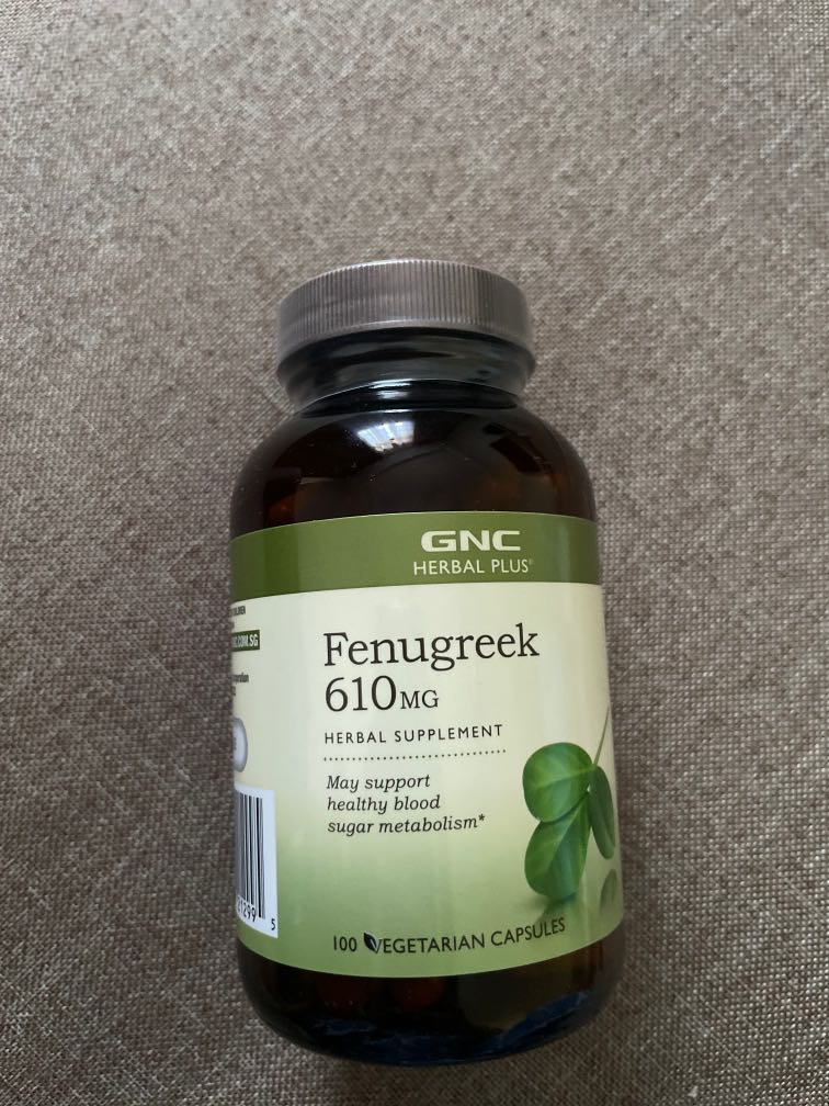 Fenugreek 610mg herbal supplement, Health & Nutrition, Health