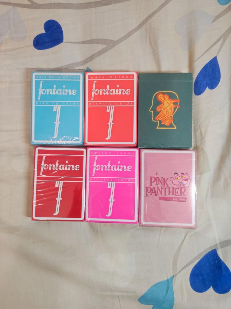 Fontaine playing cards - aquaberry, watermelon, brain-dead V1, cranberry,  cotton candy, pink panther Fontaine, Hobbies  Toys, Memorabilia   Collectibles, Vintage Collectibles on Carousell
