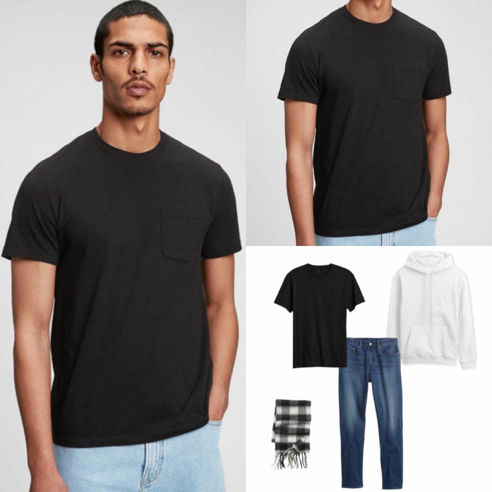 Gap pocket T shirt, Fesyen Pria 