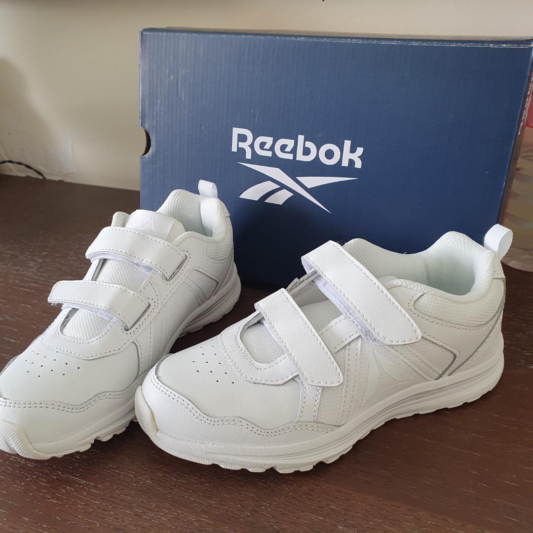 Reebok white clearance velcro shoes