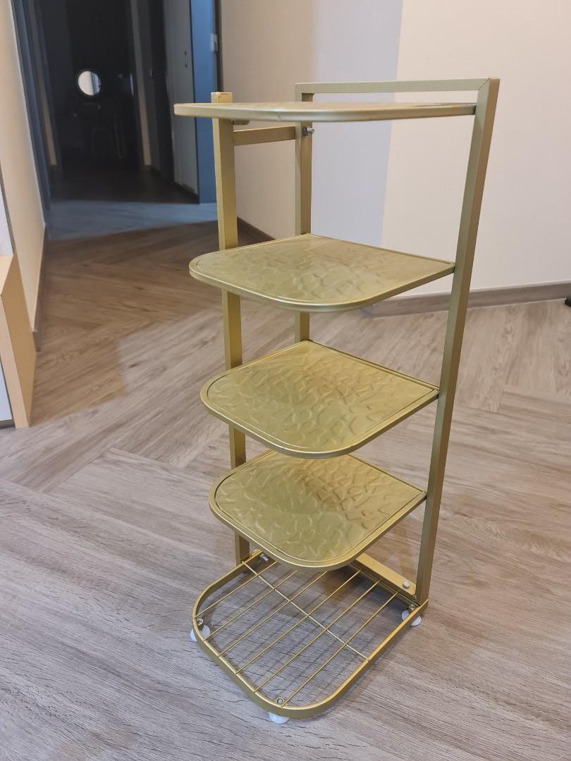 Nordic Gold Shoe Rack, Furniture & Home Living, Home Improvement
