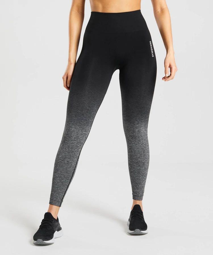 Gymshark Adapt Ombre Seamless Leggings in Black Women s Fashion Activewear on Carousell