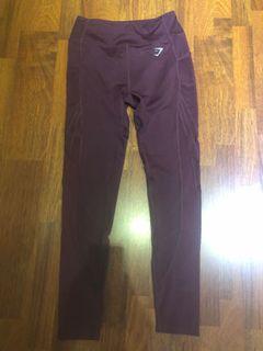 Gymshark maroon legging