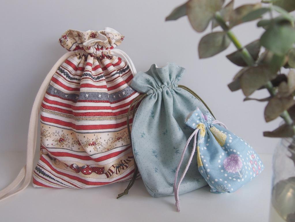 Handmade drawstring bag hot sale