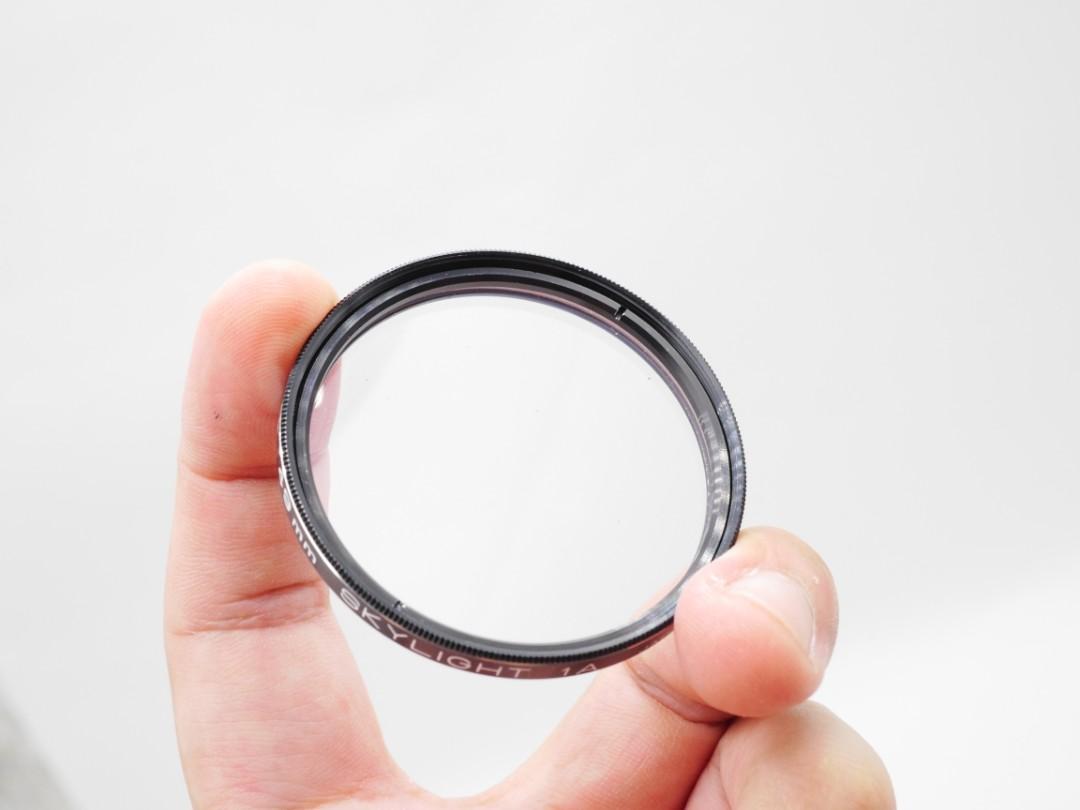 Hanimex 49mm Skylight and +6 Closeup filter with case, Photography